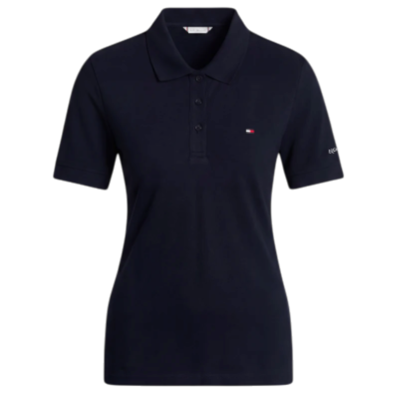 Tommy Hilfiger Equestrian - Polo de manga corta mujer TH Equestrian desert sky
