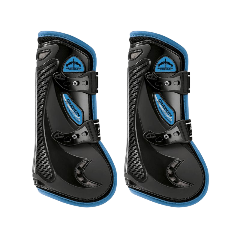 Veredus - Guêtres ouvertes Carbon Gel Vento Color Edition Noir/ Bleu | - Ohlala