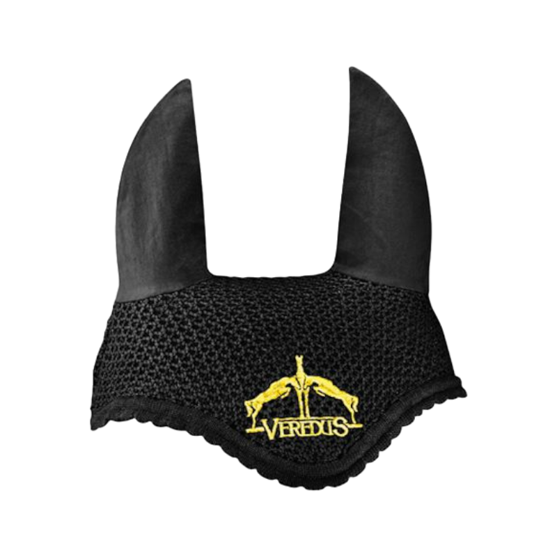 Veredus - Horse bonnet Black / Gold