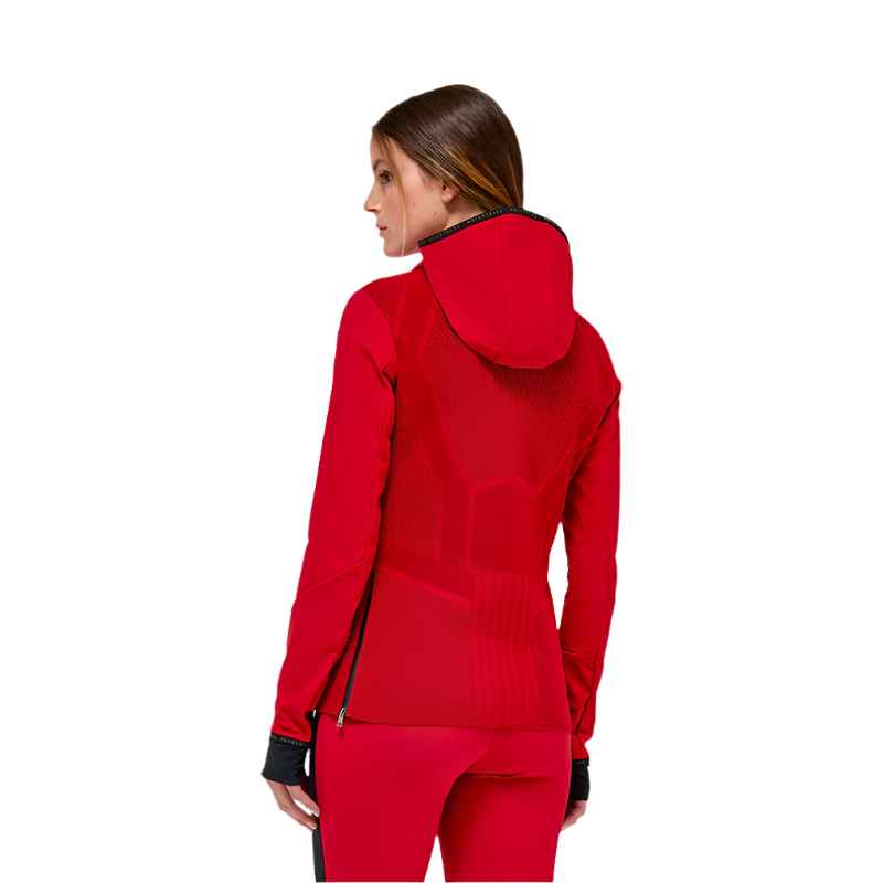 Cavalleria Toscana - Women's softshell windbreaker, poppy red