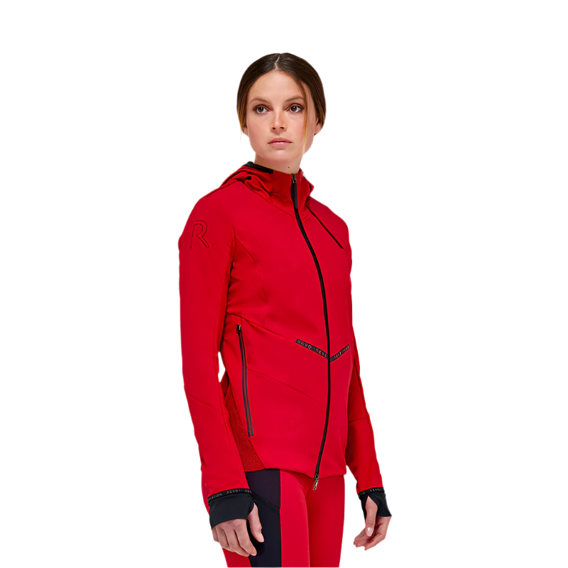 Cavalleria Toscana - Women's softshell windbreaker, poppy red