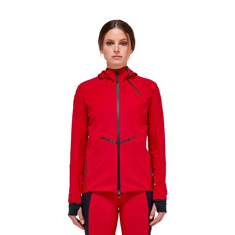 Cavalleria Toscana - Coupe-vent softshell femme rouge coquelicot | - Ohlala