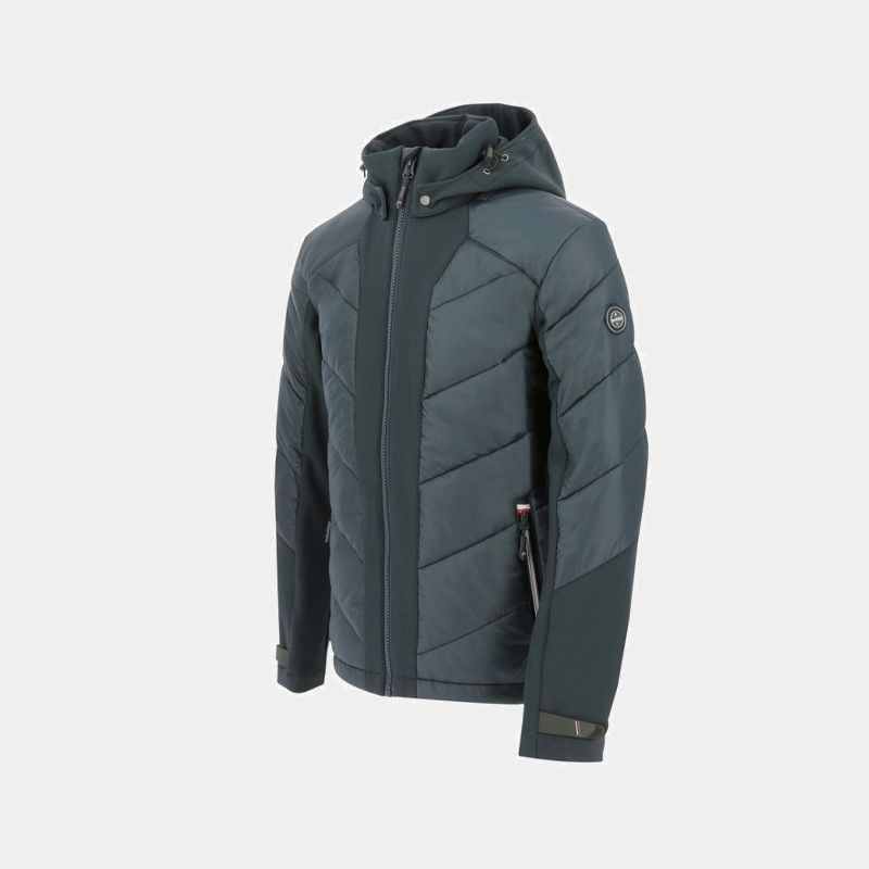 Equithème - Veste softshell homme Chris marine | - Ohlala