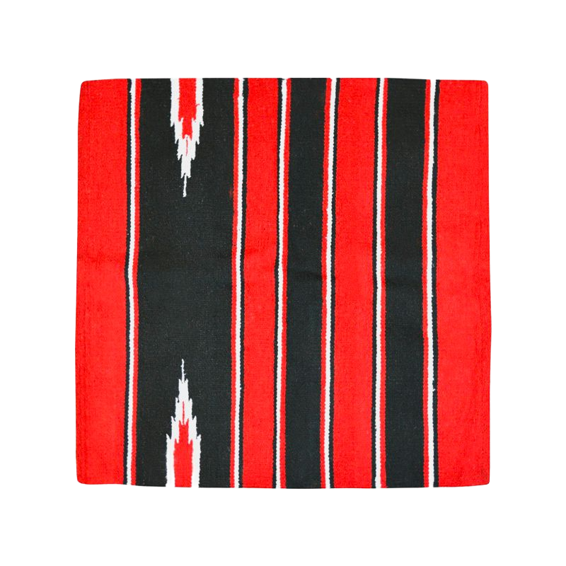 Westride - Tapis navajo coton/ acrylique rouge/ noir
