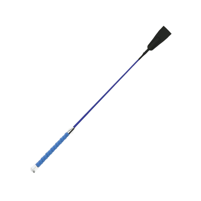 Whip&amp;Go - Soft grip royal blue riding crop