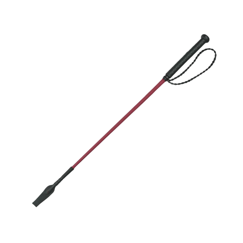 Whip&amp;Go - Twist whip with burgundy handle 65 cm