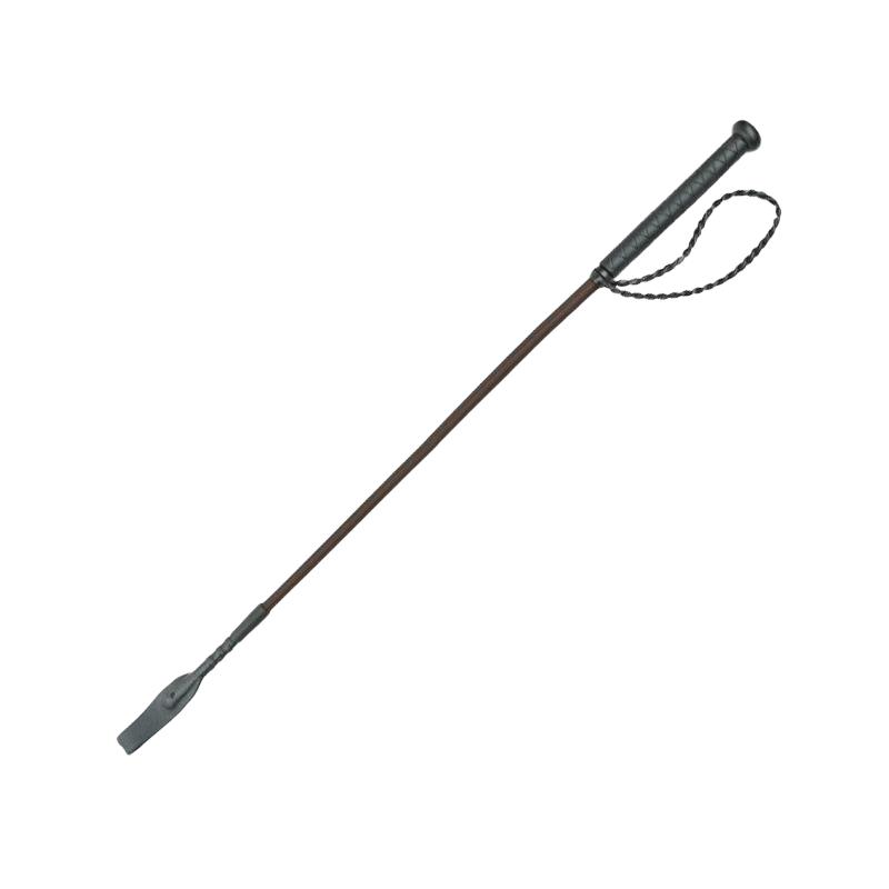 Whip&amp;Go - Twist whip with brown handle 65 cm