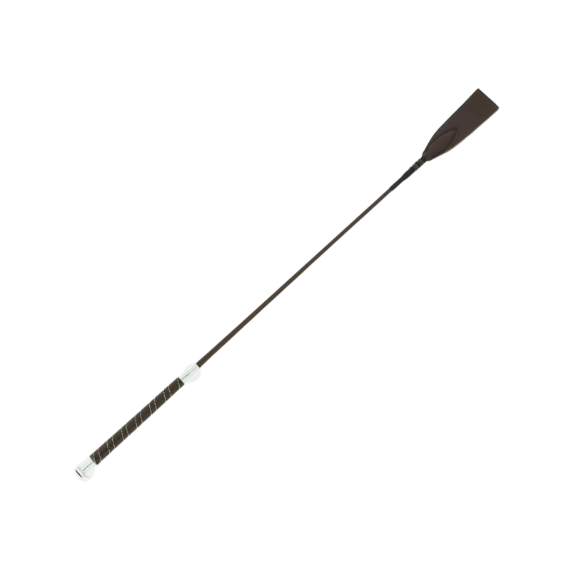 Whip&amp;Go - Brown leather effect riding crop