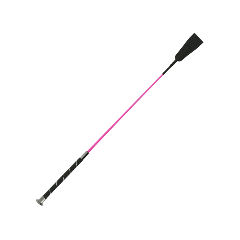 Whip&amp;Go - Pink rhinestone insert riding crop