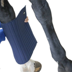 Pénélope - Soft Front Leg Wraps Navy (x2) | - Ohlala