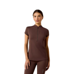 Baselayer con zip donna Breathe pommel brown