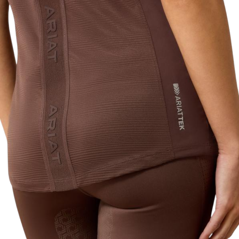 Baselayer con zip donna Breathe pommel brown