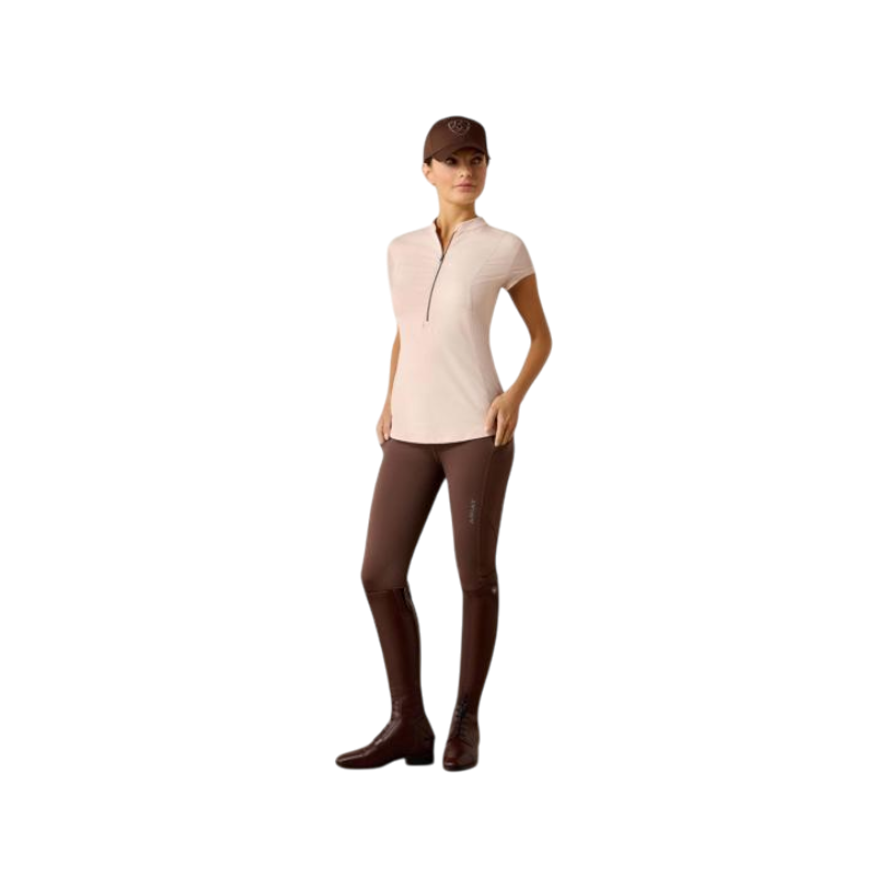 Women's Zipped Breathe Sepia Rose Baselayer