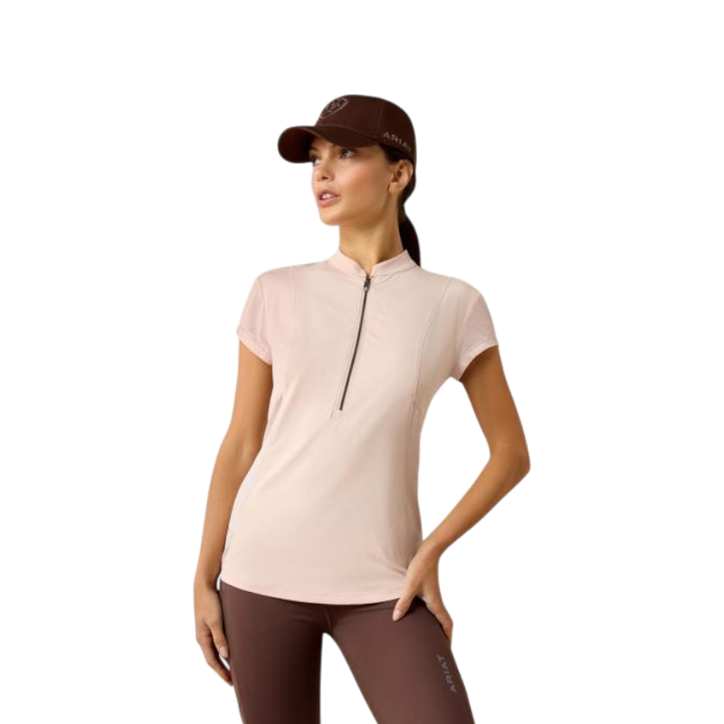 Women's Zipped Breathe Sepia Rose Baselayer