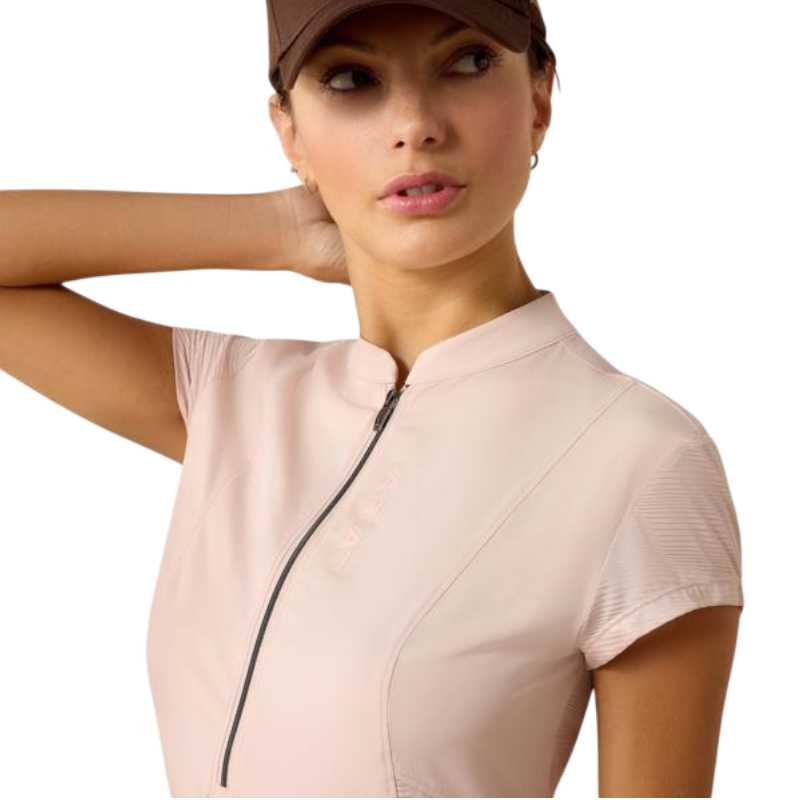 Women's Zipped Breathe Sepia Rose Baselayer