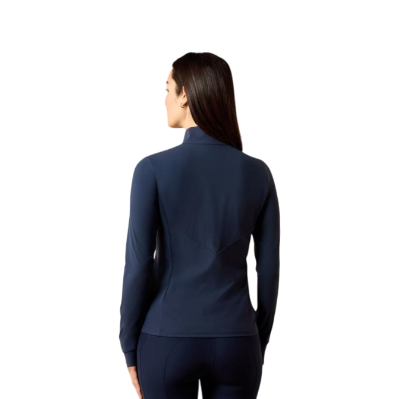 Baselayer zippé feminina SolVeil navy eclipse
