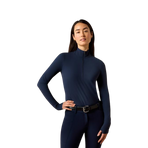 Baselayer mit Reißverschluss Damen SolVeil navy eclipse