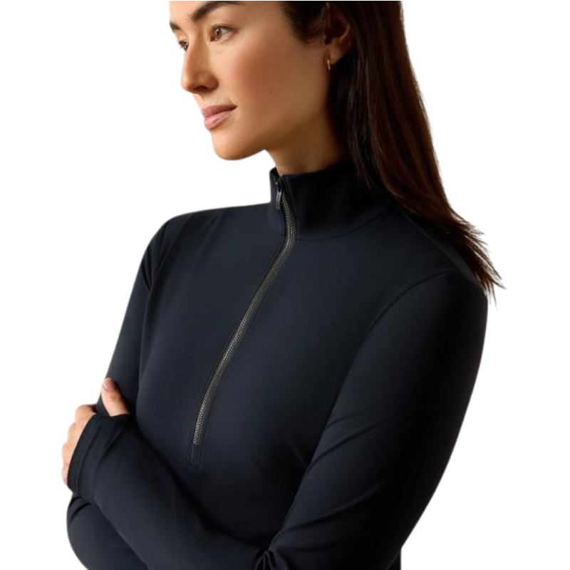 Baselayer con cremallera mujer SolVeil negro