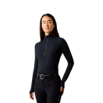 Baselayer mit Reißverschluss Damen SolVeil noir