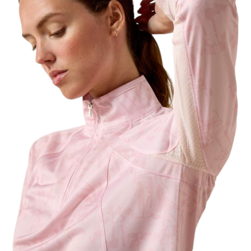 Capa base con cremallera mujer Sunstopper 3.0 sepia rose horse park