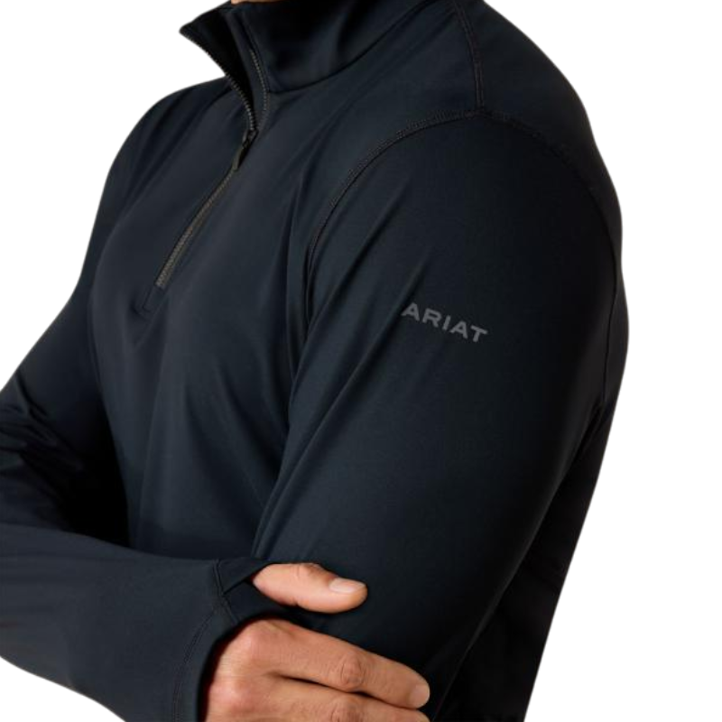 Capa base con cremallera hombre SolVeil negro