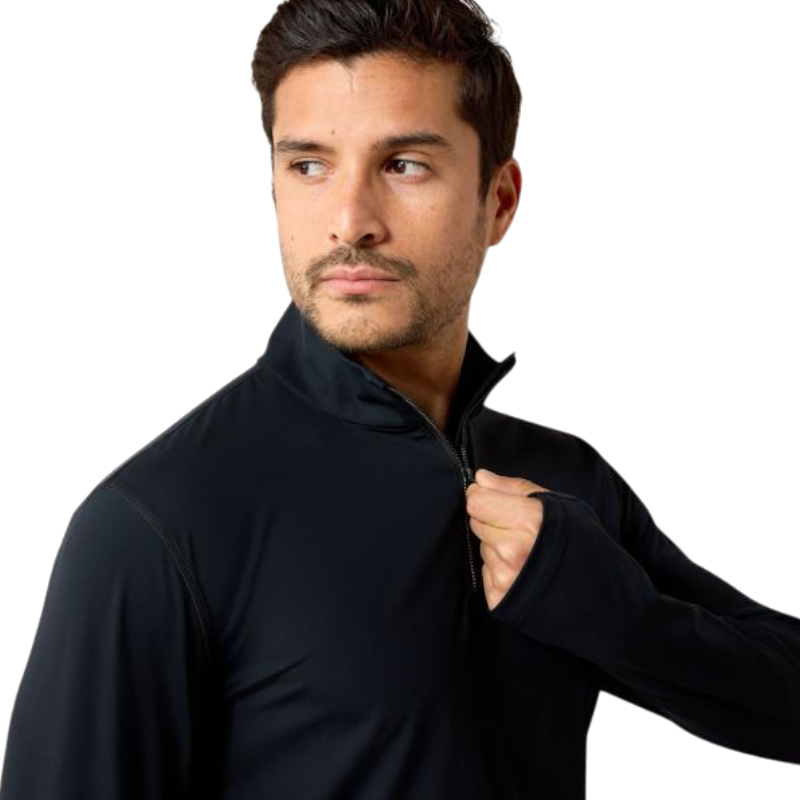 Capa base con cremallera hombre SolVeil negro