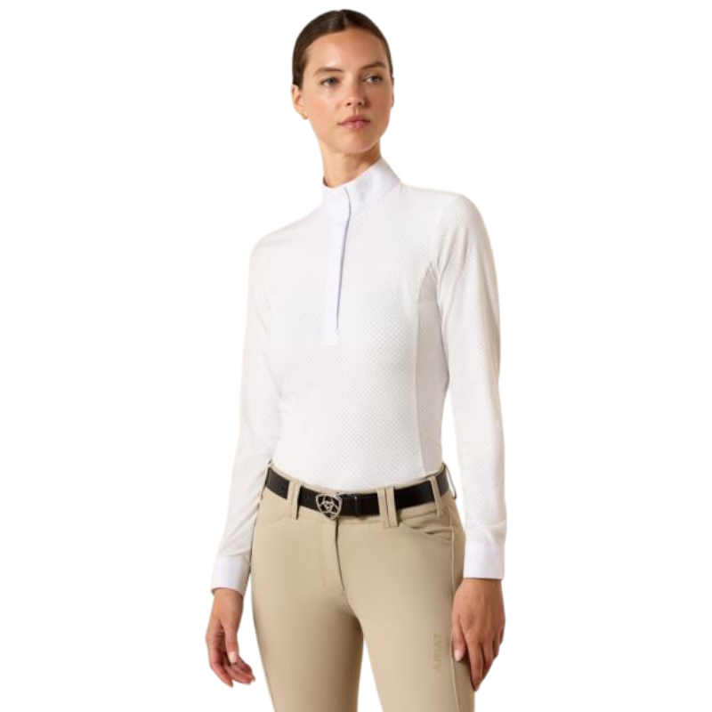Ariat - Wedstrijdblouse dames Breathe wit