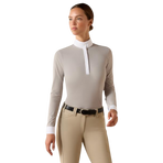 Wedstrijdblouse dames Breathe show grey