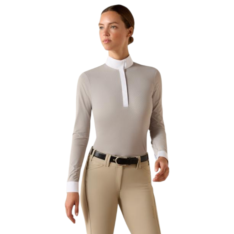 Wedstrijdblouse dames Breathe show grey