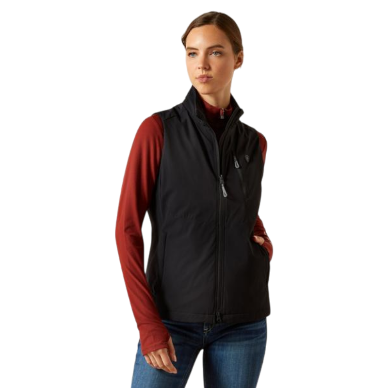 Ariat - Damen Windbreaker-Weste Stretch Rion schwarz