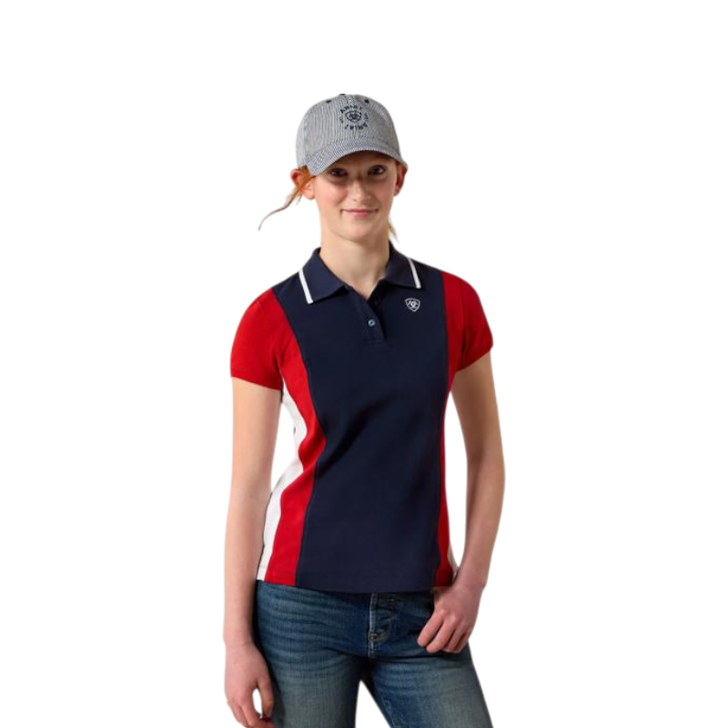 Ariat - Kinderpolo Taryn Navyt & Red