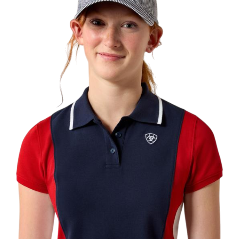 Ariat - Polo niño/a Taryn navyt & red