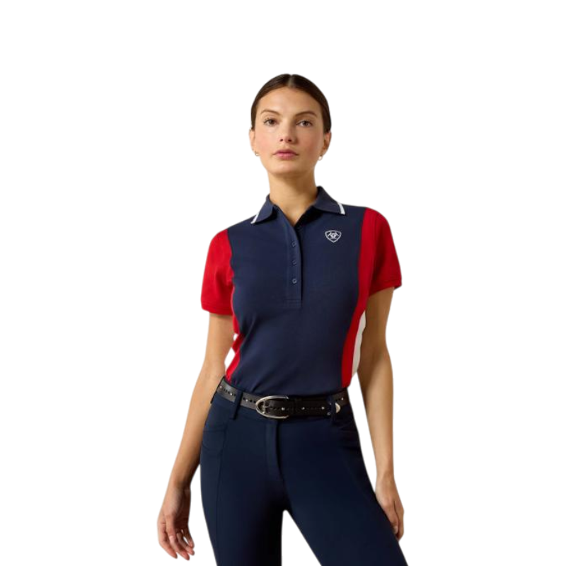 Ariat - Polo niño/a Taryn navyt & red