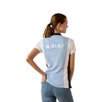Ariat - Polo infantil Taryn starlight blue/ heather grey