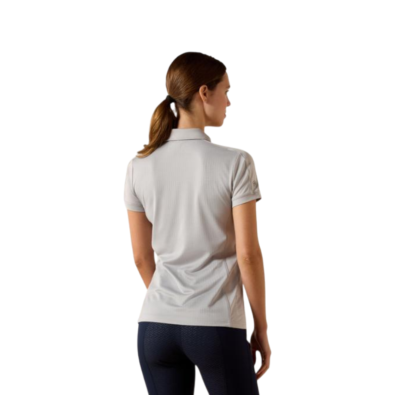 Ariat - Women's Quarter-Zip Polo Bandera Show Grey