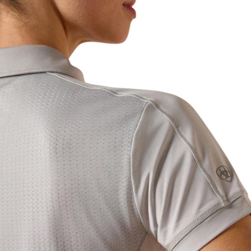 Ariat - Dames-zip-polo Bandera show grey