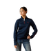 Felpa con zip bambino Team EQ blu navy