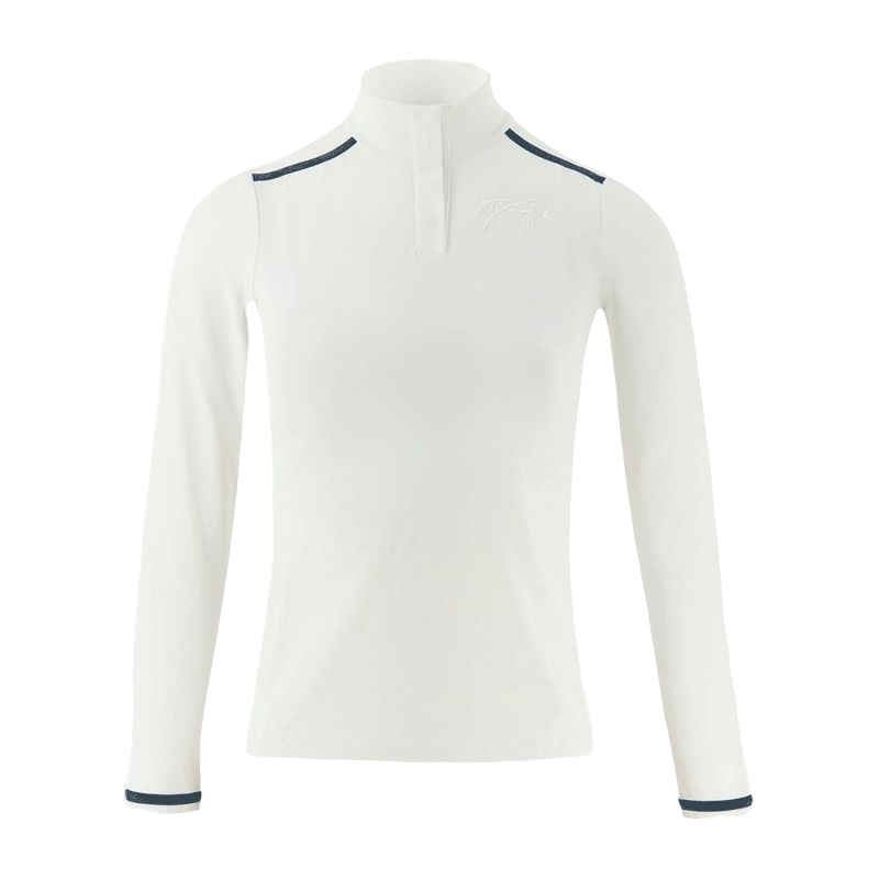 Pénélope - Polo Long sleeves Bruges White/Navy