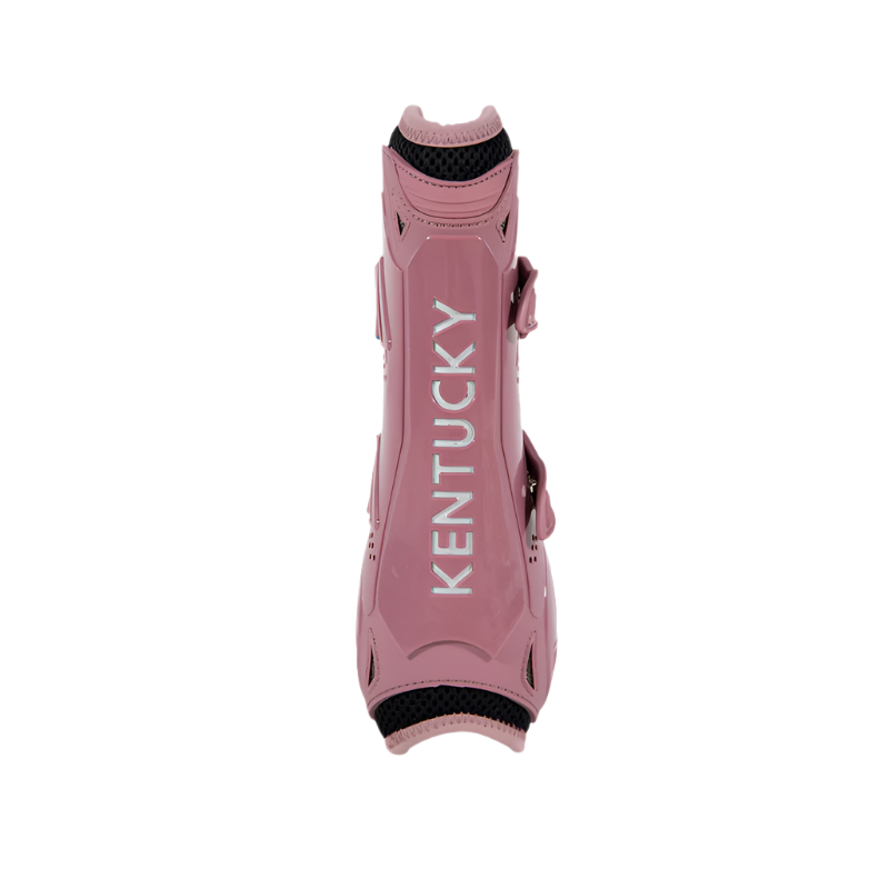 Kentucky Horsewear - Guêtres ouvertes Bamboo Elastic vieux rose x2