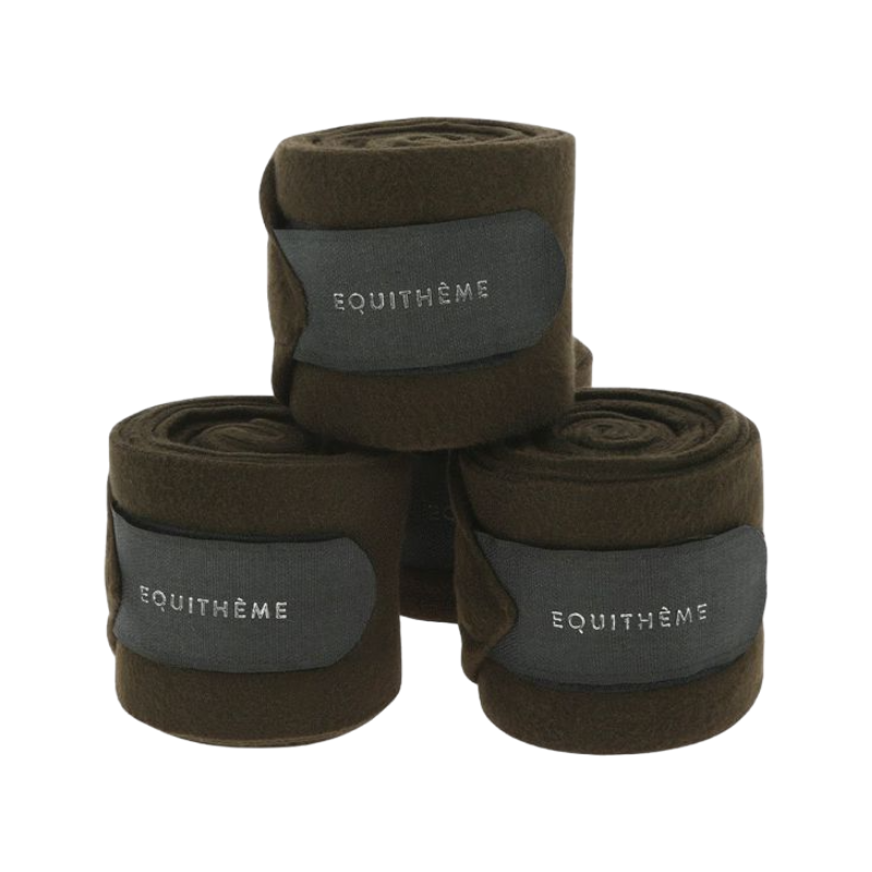 Equithème - Brown polo strips (x4)