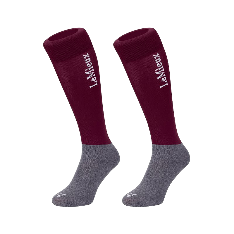 LeMieux - Burgundy riding socks (x2)