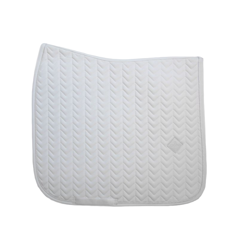 Kentucky Horsewear - Tapis de dressage Fishbone blanc | - Ohlala