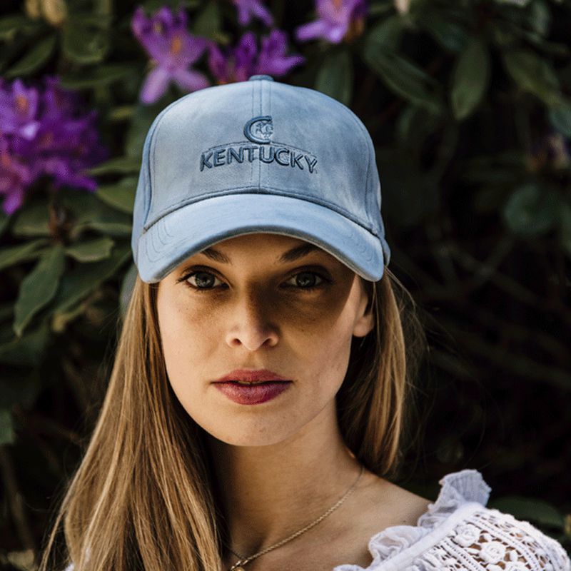 Kentucky Horsewear - Casquette Velvet bleu ciel | - Ohlala