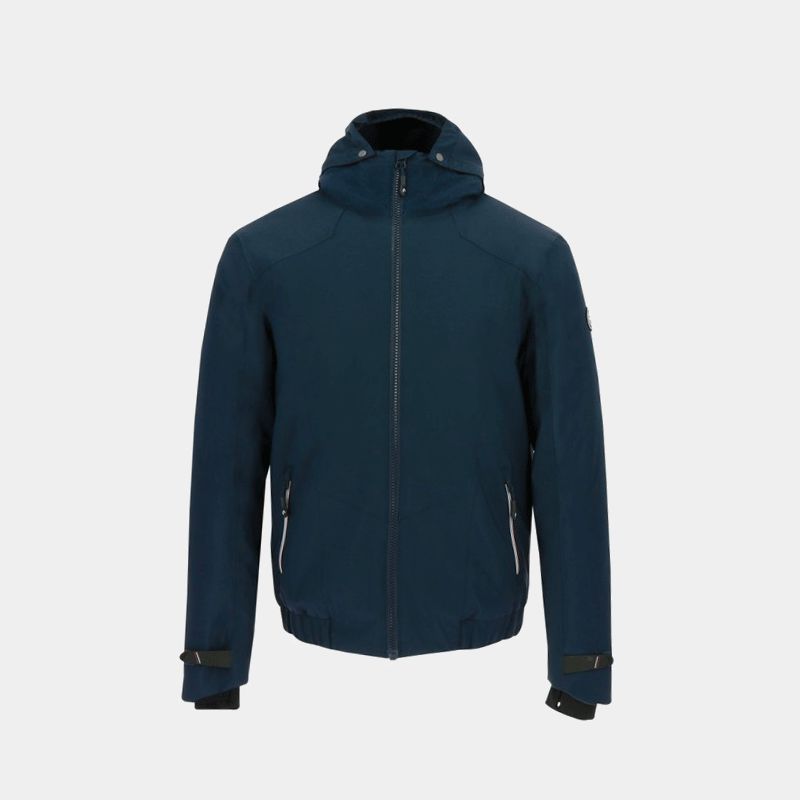 Equithème - Blouson à capuche homme Brad marine | - Ohlala