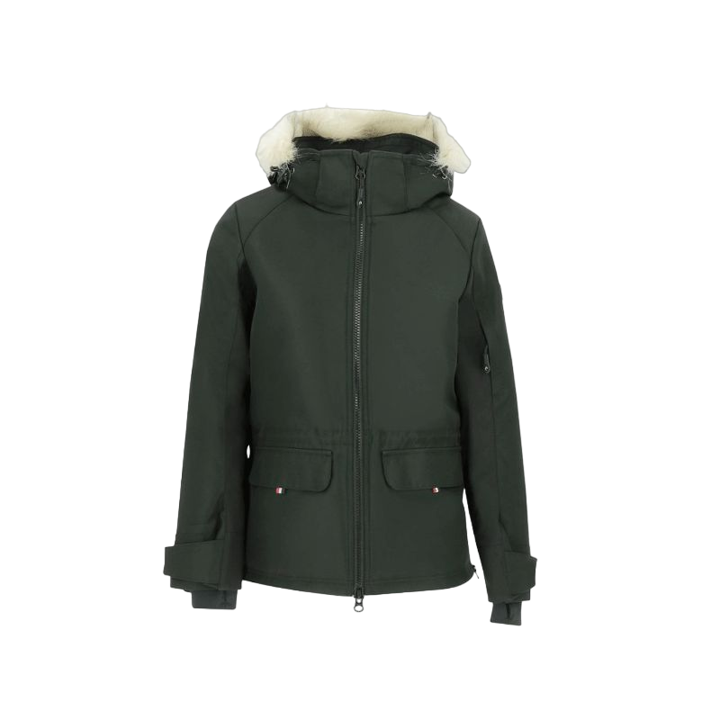 Equithème - Parka femme Paola noir | - Ohlala