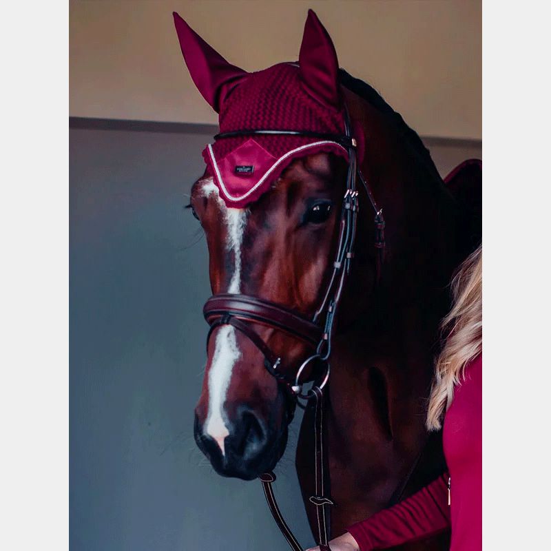 Equestrian Stockholm - Bonnet pour cheval Bordeaux | - Ohlala