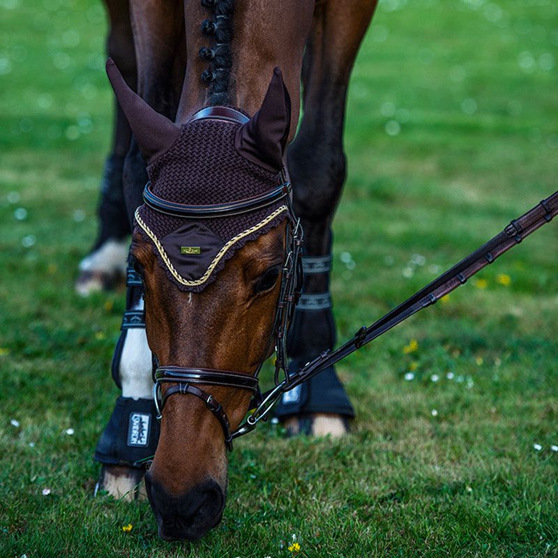 Equestrian Stockholm - Bonnet pour cheval Golden Brown | - Ohlala