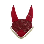 Equithème - Bonnet chasse-mouches Polyfun bordeaux/ taupe | - Ohlala