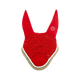 Equithème - Bonnet chasse-mouches Polyfun rouge/ taupe | - Ohlala