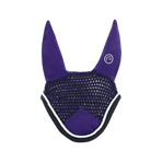 Equithème - Bonnet chasse-mouches Polyfun violet/marine | - Ohlala